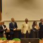 La consegna della benemerenza alla nuova rettrice eletta, la Professoressa Daniela Mapelli