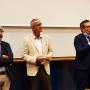 I direttori di MAPS, Alessandro Zotti e BCA, Bruno Cozzi assieme al Magnifico Rettore, il Prof. Rosario Rizzuto